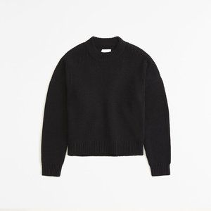 Abercrombie & Fitch Black Chenille Sweater